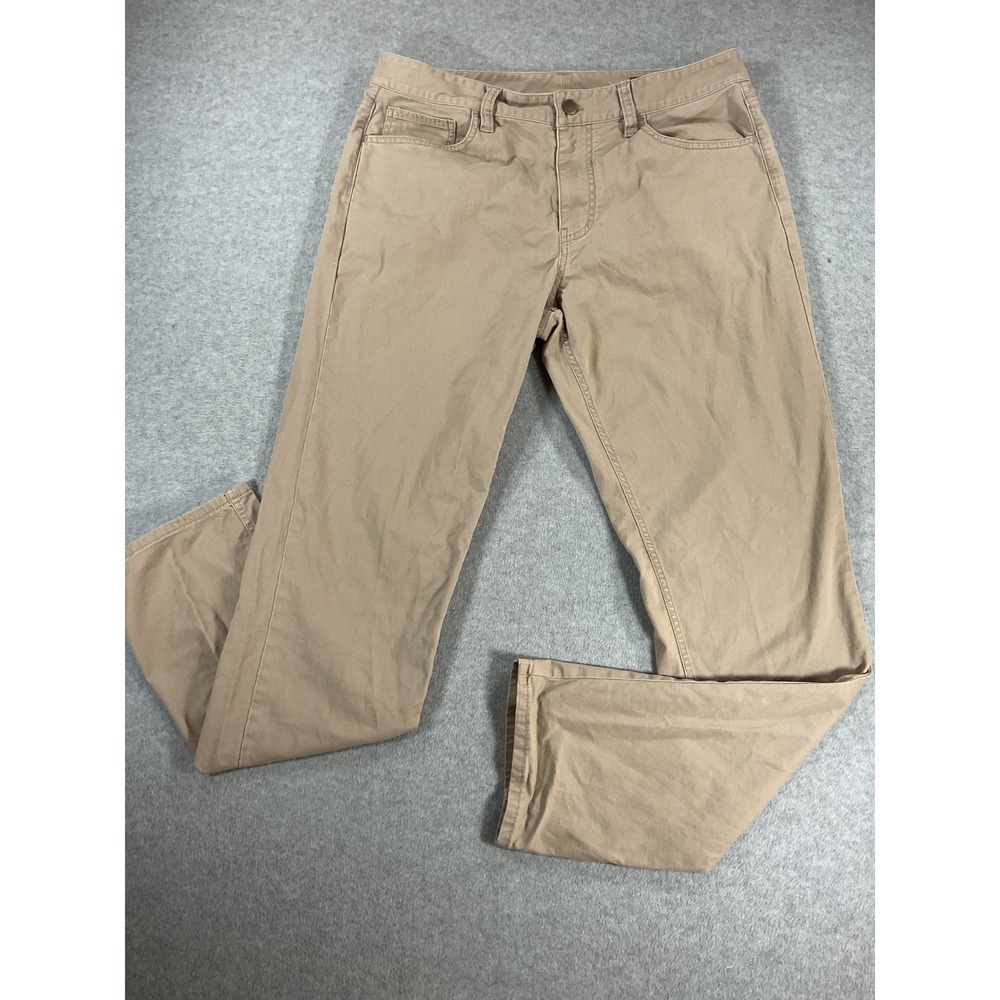 Vineyard Vines Mens 33x32 Khaki 5 Pocket Straight Leg Pants Cotton Blend 2902
